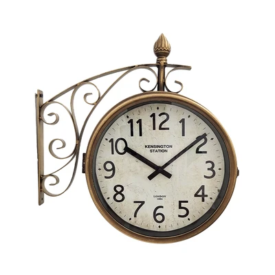 Gambar Informa Jam Dinding 2 Sisi 37x11x37 cm - Gold