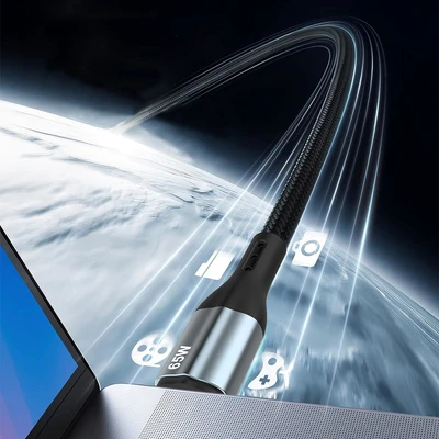 Gambar Sovox Kabel Charger USB-C To USB-C 1.2 Meter 65 Watt - Hitam