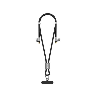Gambar Sovox Kabel Charger Phone Strap USB-C To USB-C 1.5 Meter 240 Watt - Hitam