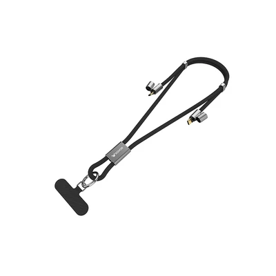 Gambar Sovox Kabel Charger Phone Strap USB-C To USB-C 1.5 Meter 240 Watt - Hitam