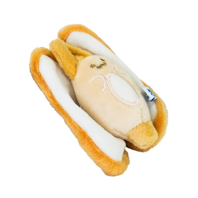 Gambar Kiddy Fun Gantungan Kunci Boneka Plush Razor Clam - Cokelat/putih