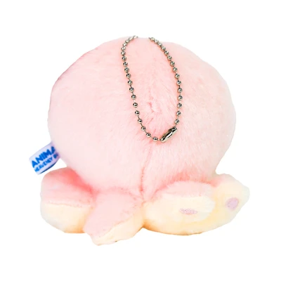 Gambar Kiddy Fun Gantungan Kunci Boneka Plush Octopus - Pink