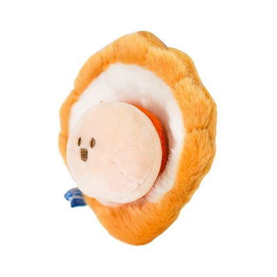 Gambar Kiddy Fun Gantungan Kunci Boneka Plush Scallop - Cokelat/putih
