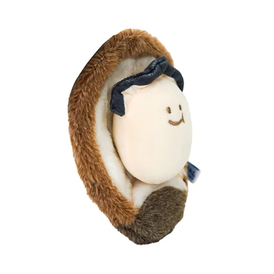 Gambar Kiddy Fun Gantungan Kunci Boneka Plush Oyster - Cokelat/putih