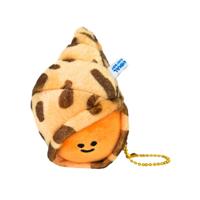 Gambar Kiddy Fun Gantungan Kunci Boneka Plush Flower Snail - Cokelat