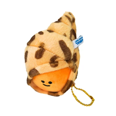 Gambar Kiddy Fun Gantungan Kunci Boneka Plush Flower Snail - Cokelat