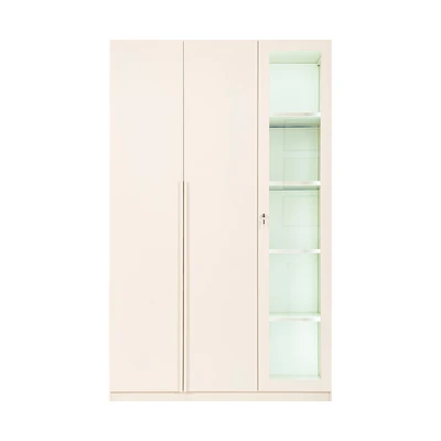 Gambar Stora Alexa Lemari pakaian 3 Pintu 120x50x195 cm - Putih