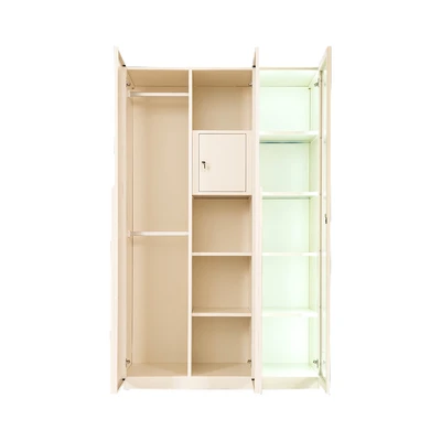 Gambar Stora Alexa Lemari pakaian 3 Pintu 120x50x195 cm - Putih