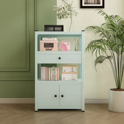 Gambar Stora Spacio Kabinet 2 Pintu Dengan Laci Penyimpanan - Hijau Mint