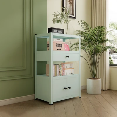 Gambar Stora Spacio Kabinet 2 Pintu Dengan Laci Penyimpanan - Hijau Mint