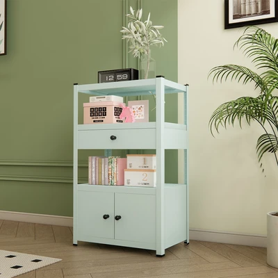 Gambar Stora Spacio Kabinet 2 Pintu Dengan Laci Penyimpanan - Hijau Mint