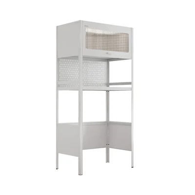Gambar Stora Kabinet Mesin Cuci Dengan Pegboard - Putih