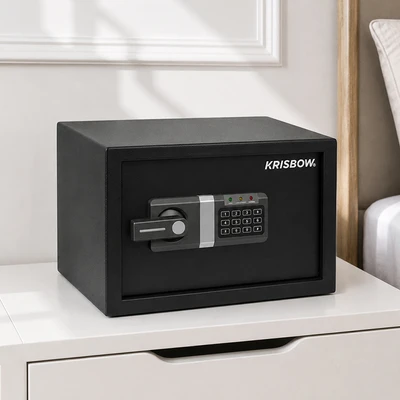 Gambar Krisbow Brankas Besi Digital 35x25x25 cm 25-E17402E - Hitam