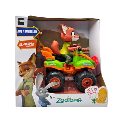 Gambar Top Gear MKB Zootopia ATV 4 Wheeler Stunt Nick Remote Control - Hijau/Oranye