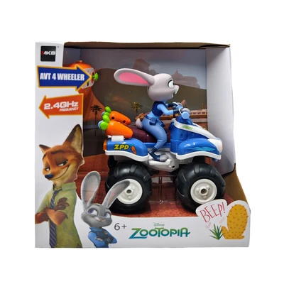 Gambar Top Gear MKB Zootopia ATV 4 Wheeler Stunt Judy Remote Control - Biru/Putih
