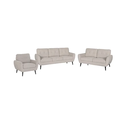 Gambar Informa Osaka Set Sofa Fabric - Cokelat Muda
