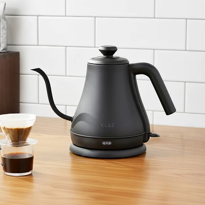 Gambar Klaz Teko Listrik Gooseneck Stainless Steel 800 Watt 800 ml - Hitam