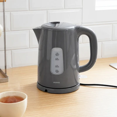 Gambar Kris Teko Listrik Plastik 600 Watt 1 liter - Abu-Abu