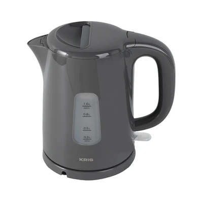 Gambar Kris Teko Listrik Plastik 600 Watt 1 liter - Abu-Abu