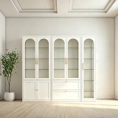 Gambar Informa Jolene Lemari Pajang 1 Pintu 6 Tingkat - Krem Beige