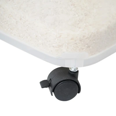Gambar Culinart Tempat Beras Plastik 15 Liter Transparan - Putih