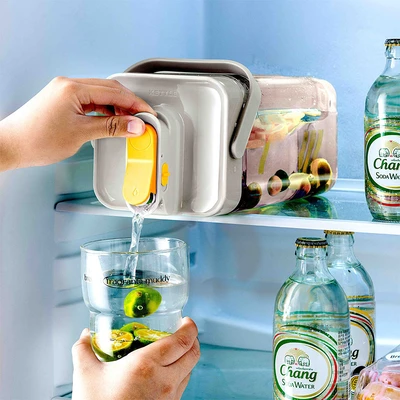 Gambar Culinart Teko Minum Plastik Tap 3.5 Liter - Krem Beige
