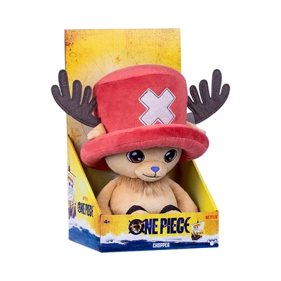 Gambar One Piece Boneka Plush Chopper Ukuran L - Cokelat/merah