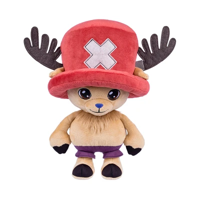 Gambar One Piece Boneka Plush Chopper Ukuran L - Cokelat/merah