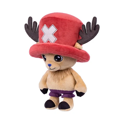 Gambar One Piece Boneka Plush Chopper Ukuran L - Cokelat/merah