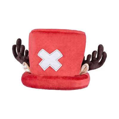Gambar One Piece Topi Plush Chopper - Merah