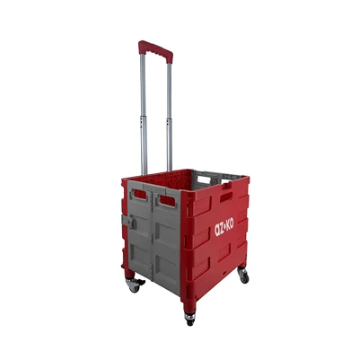 Gambar Azko Troli Lipat Portabel 4 Roda 25 kg - Merah
