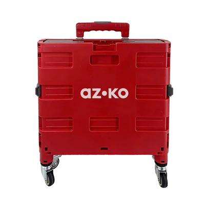 Gambar Azko Troli Lipat Portabel 4 Roda 25 kg - Merah
