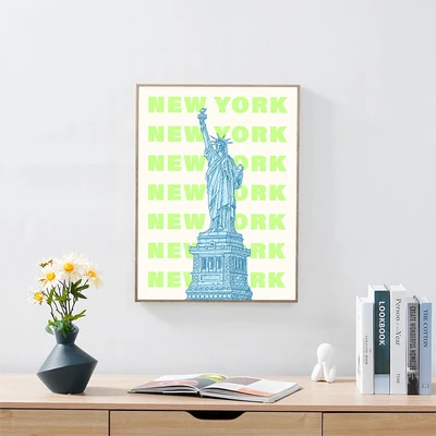 Gambar Informa Hiasan Dinding Kanvas Print New York 45x60 cm - Mix