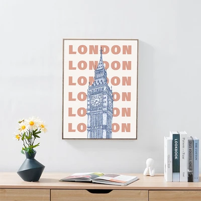 Gambar Informa Hiasan Dinding Kanvas Print London cm 45x60 - Mix