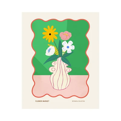 Gambar Informa Hiasan Dinding Kanvas Print Flower 30x40 cm Set 3 pcs - Mix