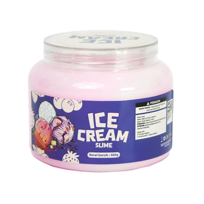 Gambar Kiddy Fun Slime Strawberry Ice Cream - Pink/Putih