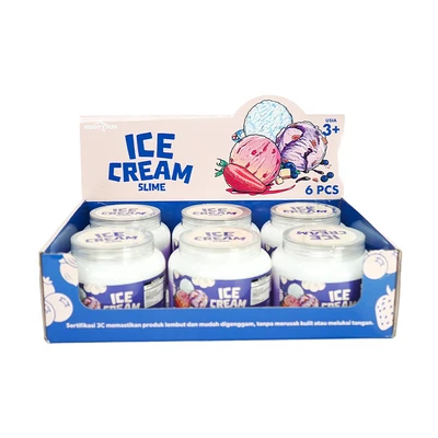 Gambar Kiddy Fun Slime Blueberry Ice Cream - Ungu/Putih
