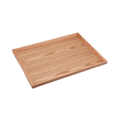 Gambar Cooking Color Shingo Nampan Saji Kayu Anti Slip 30x40 cm - Cokelat Natural