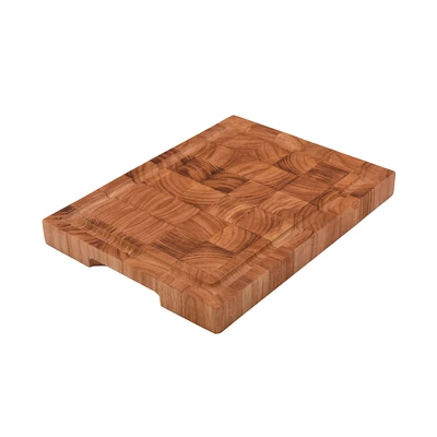 Gambar Cooking Color Reiji Talenan Kayu Rectangle 32x24x3 cm - Cokelat