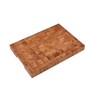 Gambar Cooking Color Reiji Talenan Kayu Rectangle 32x24x3 cm - Cokelat