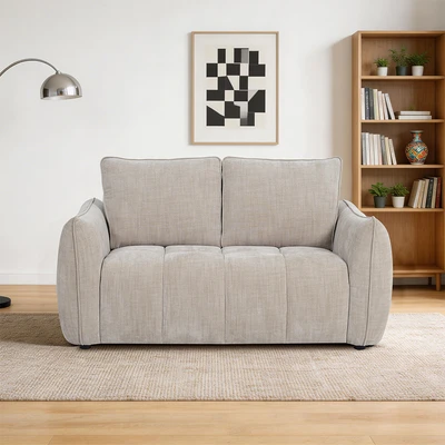 Gambar Informa Eloise Sofa Fabric 2 Seater - Krem Beige