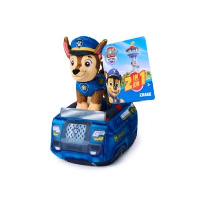 Gambar Paw Patrol Boneka Plush Vehicle Chase - Biru/Cokelat