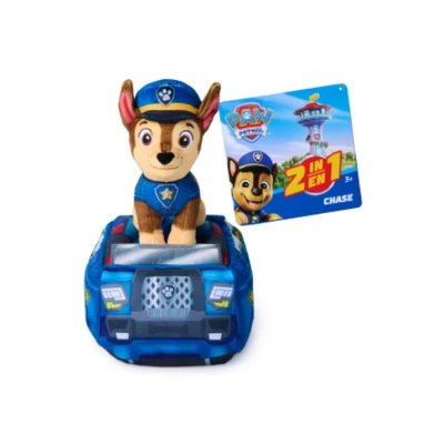 Gambar Paw Patrol Boneka Plush Vehicle Chase - Biru/Cokelat