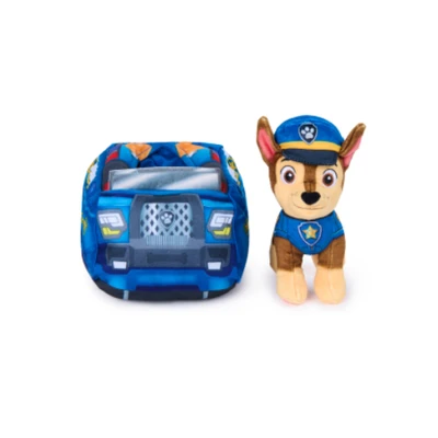 Gambar Paw Patrol Boneka Plush Vehicle Chase - Biru/Cokelat