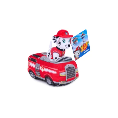 Gambar Paw Patrol Set Minifigure Vehicle Plush Marshall 2 In 1 - Merah
