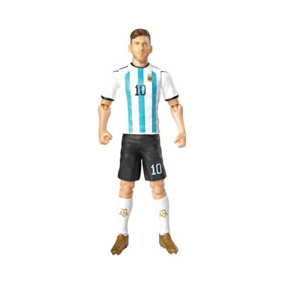 Gambar Top Gear Banbo Sockers Action Figure Lionel Messi Argentina 20 cm - Putih/Biru