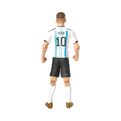 Gambar Top Gear Banbo Sockers Action Figure Lionel Messi Argentina 20 cm - Putih/Biru