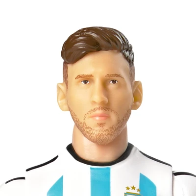 Gambar Top Gear Banbo Sockers Action Figure Lionel Messi Argentina 20 cm - Putih/Biru