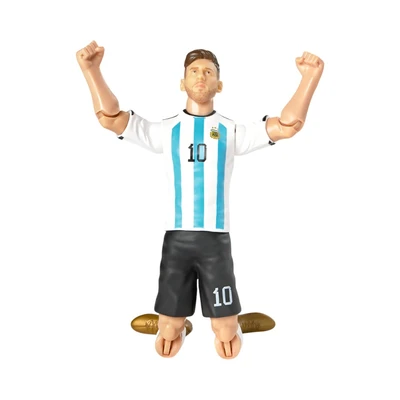 Gambar Top Gear Banbo Sockers Action Figure Lionel Messi Argentina 20 cm - Putih/Biru
