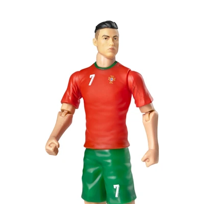 Gambar Top Gear Banbo Sockers Action Figure Cristiano Ronaldo Portugal 20 cm - Merah/Hijau